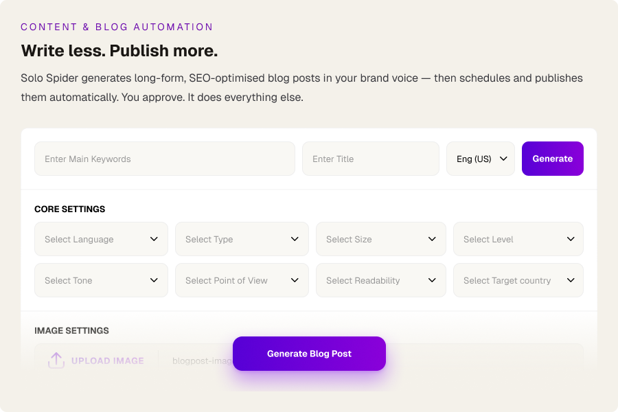 Content & Blog Automation