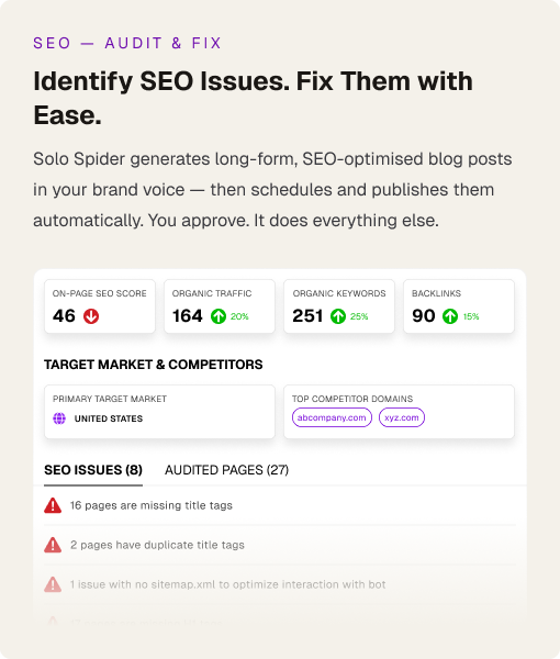 SEO — Audit & Fix